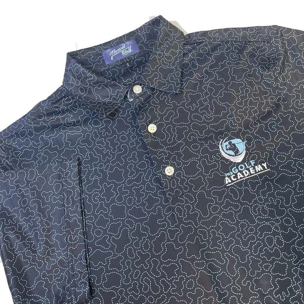 Inward Half The Golf Academy Men's Performance Polo Shirt Size Small